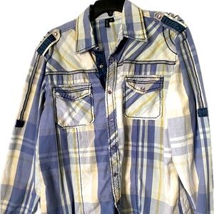 Men’s long sleeve shirt.  Size X large.  Multi color